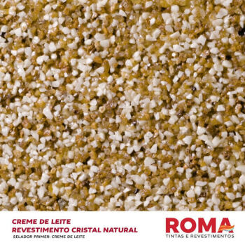 Imagem de REVESTIMENTO CRISTAL PEDRA NATURAL CREME DE LEITE 23 KG - ROMA